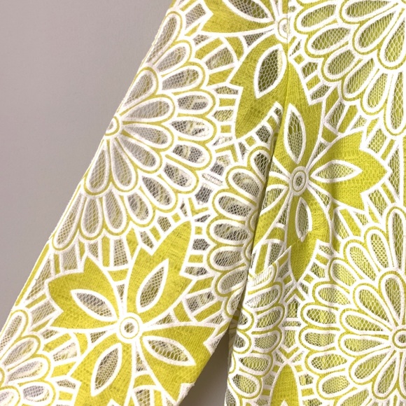 {Badgley Mischka} Floral Crochet Dress - Picture 3 of 6